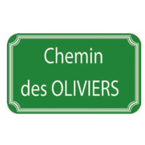 Panneau de rue en aluminium - Dimensions (L x l) : 450 x 250 - 500 x 300 mm / Aluminium