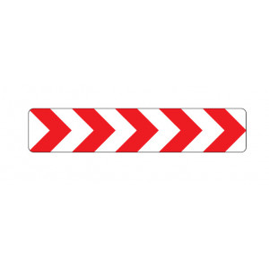 Panneau de signalisation de position de déviation K8 - Dim : de 900 x 900 à 2000 x 500 mm - Norme NF - Type K8