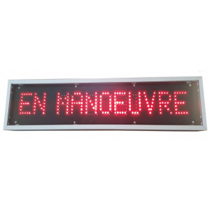Panneau dynamique de signalisation Led pour site industriel parking - Fabrication d'afficheurs leds sur-mesure