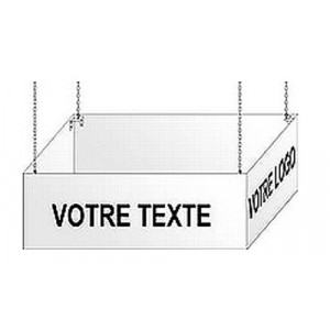 Panneau signalisation suspendu - Simple ou double face, 3 ou 4 côtés