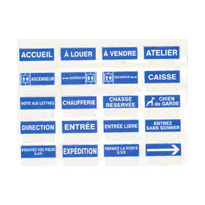 Panneaux signalétique extérieure en PS Choc - Signalétique extérieure et intérieure