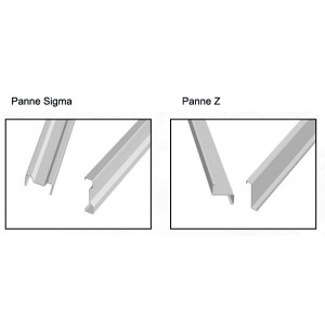 Pannes métalliques - Panne Z - Panne Sigma