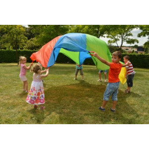 Parachute avec poignets - Diamètre : 3,5 m et 6 m - Matière : Nylon