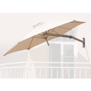 Parasol fixation murale - Porte-parasol articulé avec étau de fixation