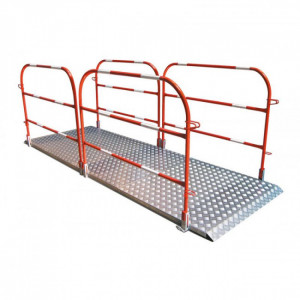 Passerelle de chantier en aluminium - Largeur : 1000 mm - Passerelle 2 ou 3 m