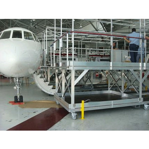 Passerelle de chargement aéronautique - Chargement déchargement aviation d'affaires