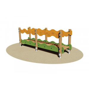 Passerelle de jeu pour enfants - Dimensions (L x P x H): 300 x 76 x 108 cm