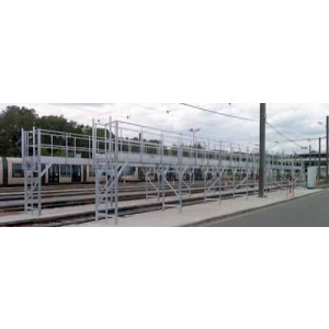 Passerelle de nettoyage extérieure pour tram - Pour nettoyage de véhicules de transport en commun