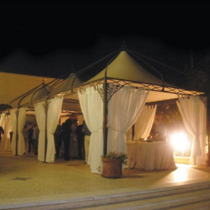 Pavillon de jardin acier - Structure en acier galvanisé et laqué aux poudres époxydiques