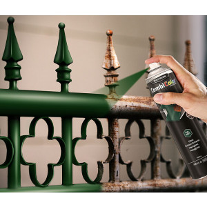 Peinture monocouche pour la protection des métaux - Rust-Oleum CombiColor® Aérosol - Peinture monocouche pour la protection des métaux, applicable directement sur la rouille. Primaire et couche de finition tout-en-un