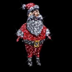Père Noël et Bonhomme de Neige illuminés - Dimensions, Poids et Modèles Différents