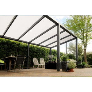 Abri de terrasse en polycarbonate ou thermotop - Véritable abri multi-usage la pergola termotop sera parfaite pour couvrir votre voiture ou votre terrasse. Evacuation de l’eau par l’intérieur des poutres, elle permet de braver les éléments tout en restant élégante avec sa structure en aluminium.