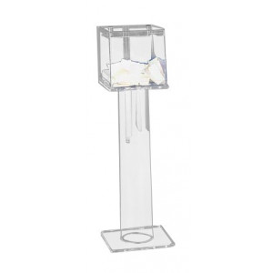 Pied colonne pour urnes - Entièrement en plexiglas - Hauteur 75 cm