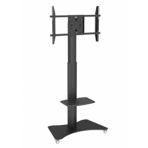 https://www.techni-contact.site/ressources/images/produits/merchandising/pied-de-sol-reglable-avec-roulettes-pour-tv-40-a-70-pouces-25719175-1.jpg - Pour écran de 40" à 70" - Poids supporté : 40 kg