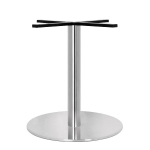 Pied de table en inox brossé - Hauteur : 72 cm