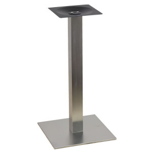 Pied de table haute en inox - Hauteur : 87 cm