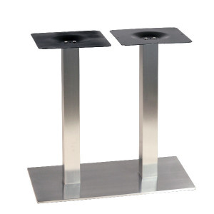 Pied pour table de 4 personnes en inox - Hauteur : 72 cm