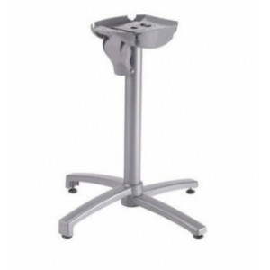 Pied pour table de restaurant - Hauteur : 71 cm - Dimension base : 47 cm - Aluminium époxy