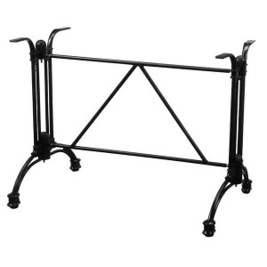 Piètement de table en aluminium noir - Hauteur : 70 cm