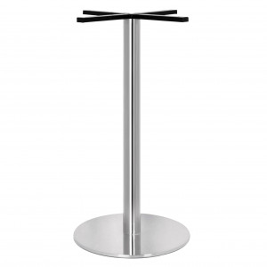 Piètement pour table haute en inox - Hauteur : 108 - 87 cm