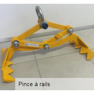 Pince de levage à rails - Préhension rapide