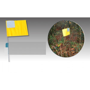 https://www.techni-contact.site/ressources/images/produits/merchandising/piquet-drapeau-signalisation-avec-pastille-reflechissante-82467326-1.jpg - Dim. drapeau : l 102 x L 127 mm