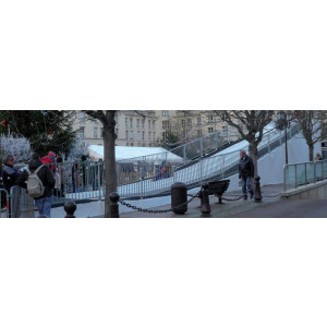 Piste de luge synthétique - Longueur de la piste : 24 m - Montage et démontage rapide