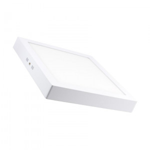 Plafonnier saillie Blanc carré et rond - Produit Led - 4 puissances disponibles : 6W, 12W, 18W et 24W