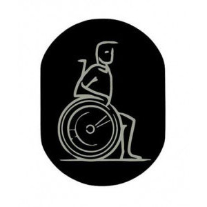 https://www.techni-contact.site/ressources/images/produits/merchandising/plaque-de-porte-handicape-en-aluminium-noir-52915298-1.jpg - Aluminium poudré noir - Gravure par laser 3D - Dimensions :L.120 x H.160 mm
