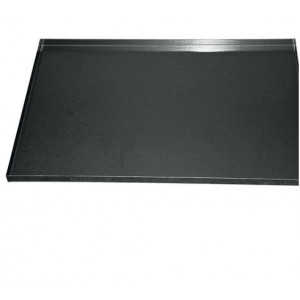 Plaque gastro en tôle noire - Dimensions (L x l) mm : 530 x 325 - 650 x 530