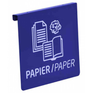 https://www.techni-contact.site/ressources/images/produits/merchandising/plaque-signaletique-de-tri-96226932-1.jpg - Dim. (L x l x H) : 227 x 22 x 250 mm - Acier poudré – 4 coloris