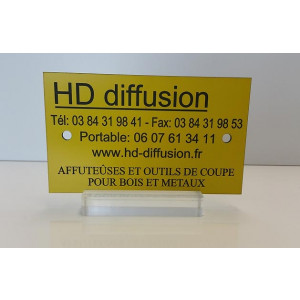 Plaquettes d'identification en inox - Dimensions (mm) : 51 x 19 - 63 x 38.1- 89 x 19