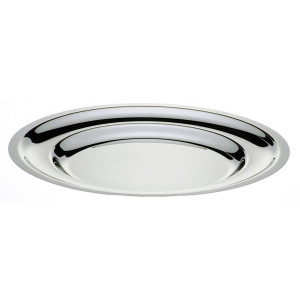 Plat rond diamètre 22 à 36 cm -  Inox 18% uni