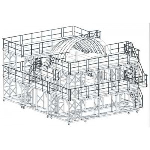 Plate forme roulante sur mesure - Adaptée au cockpit AIRBUS A-380