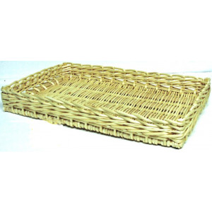 Plateau en osier pour boulangerie - Dimension disponible (L x l x H) cm : 50 x 50 x 07