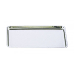 Plateau inox 18 x 13,5 cm - Inox 18/10 ép. 1 mm -