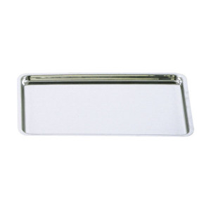 Plateau pâtissier 23x17 cm - Inox poli brillant