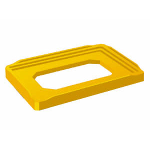 Plateau pour chariot léger - Plateau jaune 612 x 412 pour chariot 600 x 400