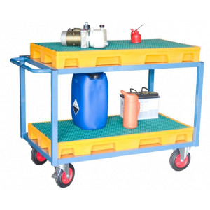 Plateforme de rétention et de stockage en PEHD - Charge maxi : 600 - 1000 Kg