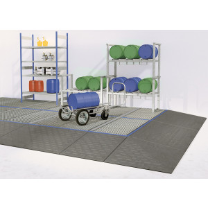 Plateforme de rétention H 150 mm - Charge de la roue : 150 Kg