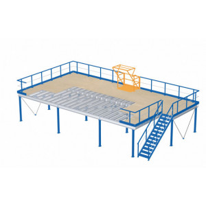 Plateforme de stockage 4000 kg par m² - Portée : Jusqu’à 6 m