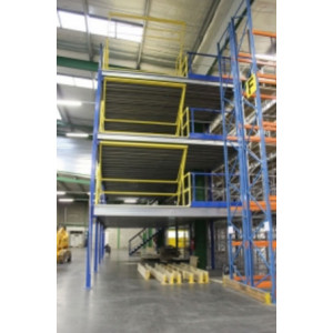 Plateforme mezzanine multi niveaux - Charge admissible de 250 à 2000 Kg par m²