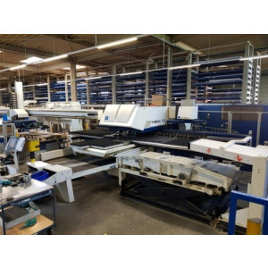 Poinçonneuse combinée découpe laser occasion - Puissance : 4000 W - Type de CNC : IndraMotion MTX