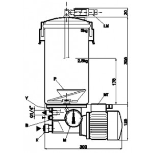 Pompe à moteur pour graissage centralisé - Ref.FRK 5025