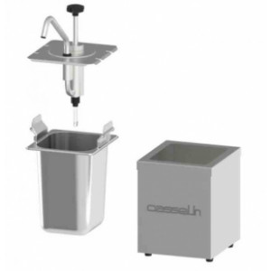 https://www.techni-contact.site/ressources/images/produits/merchandising/pompe-a-sauce-neutre-2-5-l-inox-17893674-1.jpg - Capacité : 2,5 litres - Bac GN 1/6 - 200 mm de profondeur