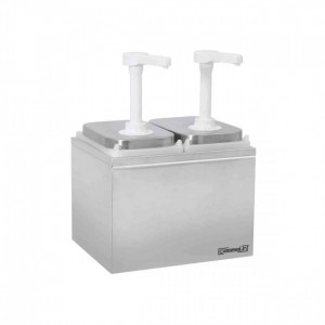 https://www.techni-contact.site/ressources/images/produits/merchandising/pompe-a-sauce-neutre-2-x-2-l-59117692-1.jpg - Capacité : 2 x 2 L - Dose réglable de 10 à 30 mL