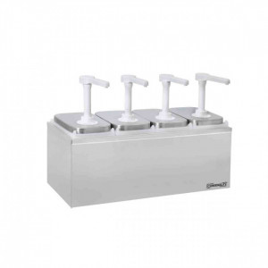 https://www.techni-contact.site/ressources/images/produits/merchandising/pompe-a-sauce-neutre-4-x-2-l-13972934-1.jpg - Capacité : 4 x 2 L - Dose réglable de 10 à 30 mL