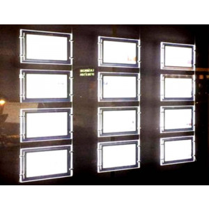 Porte affiche led 3 colonnes - Vitrine led, 3 colonnes