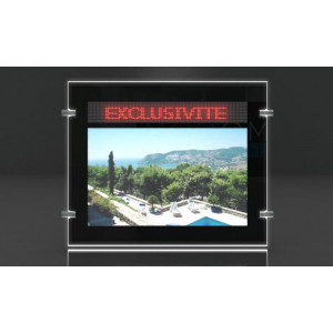 Porte-affiche Led dynamique recto-verso - Epaisseur : Ultra slim 5 mm