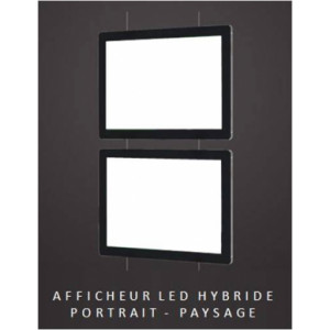 Porte affiche lumineux à LED - Trés haute luminosité 6500 Lumens